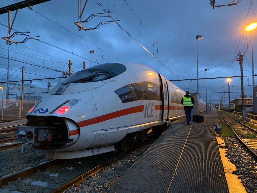 Train ICE pendant les tests ETCS (TUC RAIL sur LinkedIn)