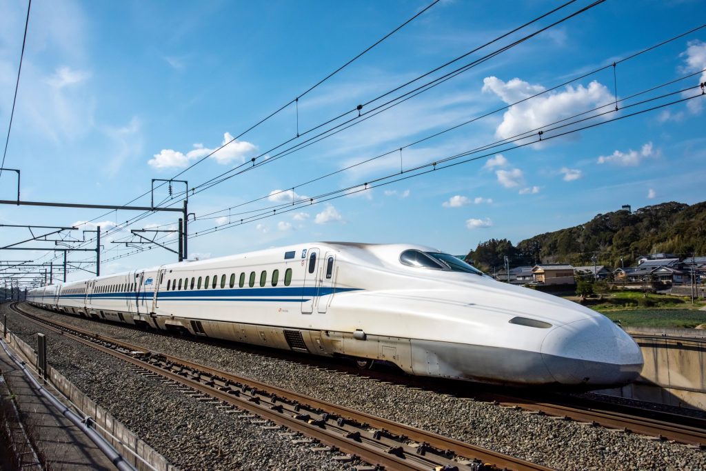 The Chuo Shinkansen Maglev train in Japan