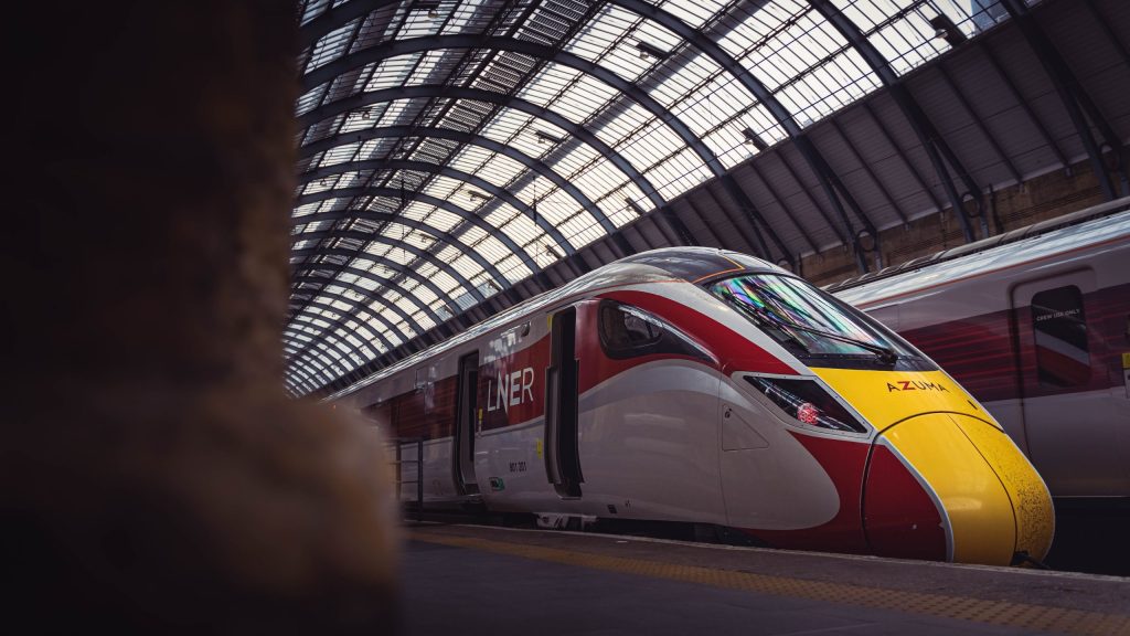 Train at Kings Cross Station