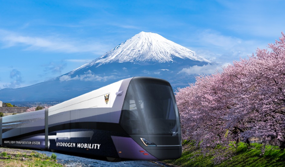 Japan is planning to introduce a trackless tram on Mount Fuji.