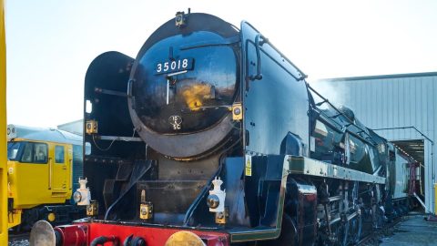 The Merchant Navy Class (35018) ‘British India Line’ will be on show.