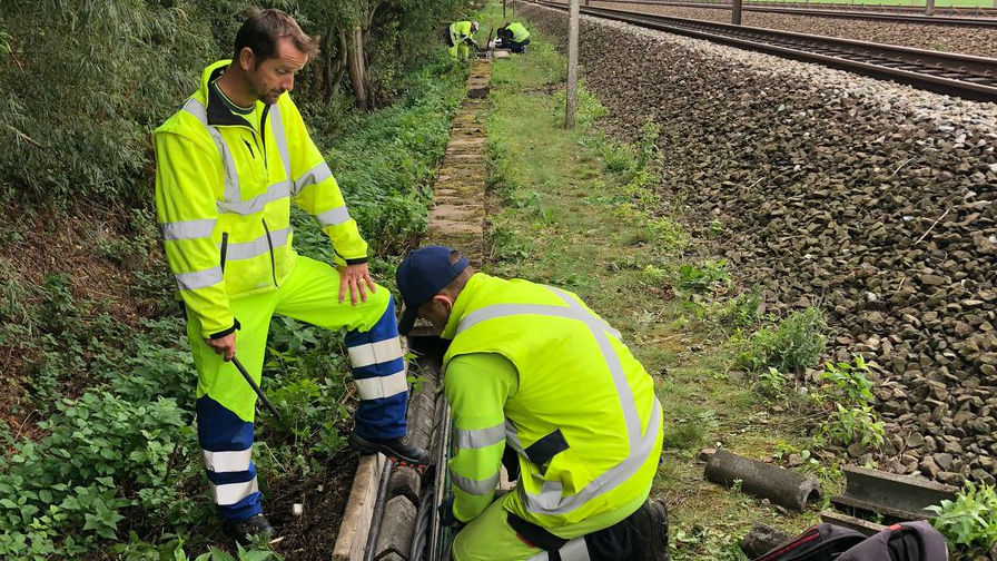 Infrabel werkzaamheden kabels