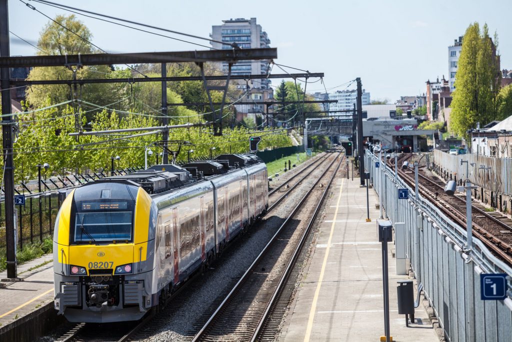 Een trein van de NMBS