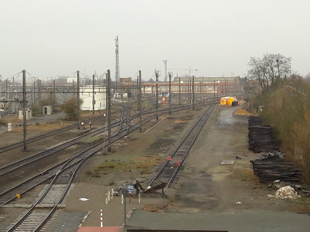 Saneringswerken op de spoorbundel Luna in Merelbeke