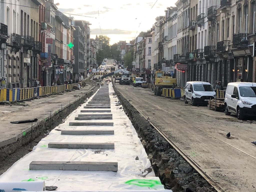 Taveirne voert tramwerken uit in Brussel