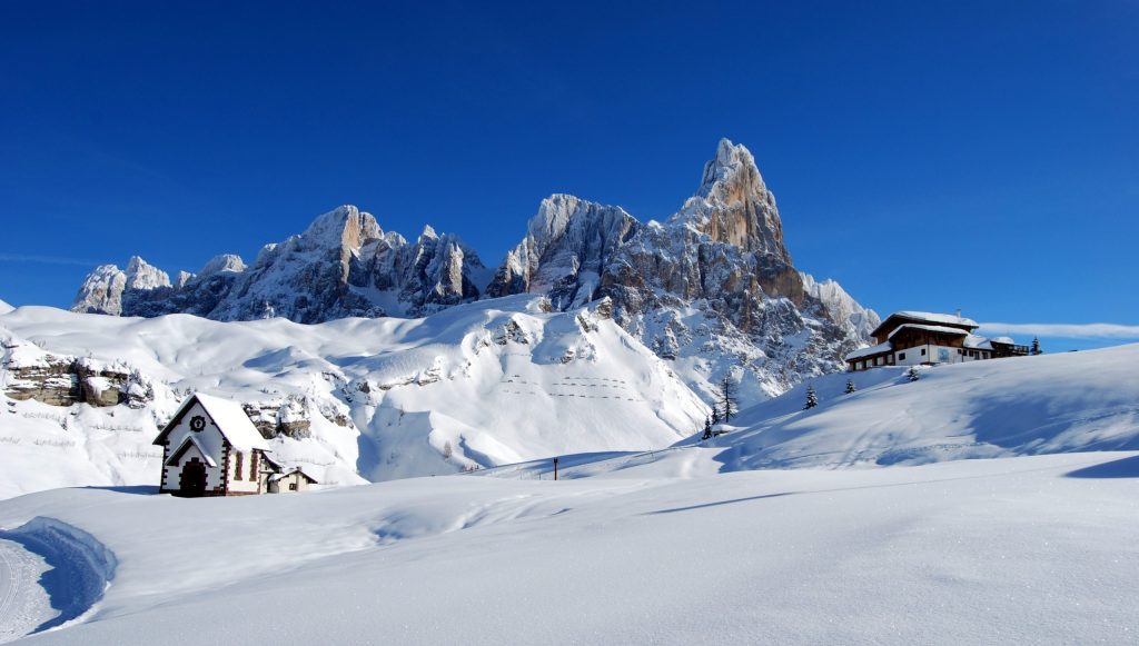 The Italian Dolomites in winter