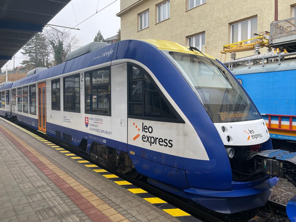 The Leo Express trains are now 'Powered by Renfe', it says on the side of the trains