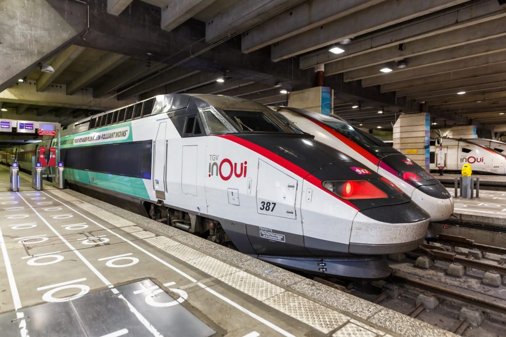 An SNCF TGV InOui in Paris