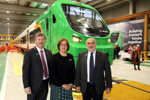 The five-carriage train is the first of 185 carriages already on order from rail manufacturer Alstom, and entering service from early 2026 onwards. Jason Clarke/Alstom