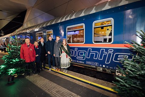 ÖBB Nightjet is delivering Christmas cheer to Brussels.